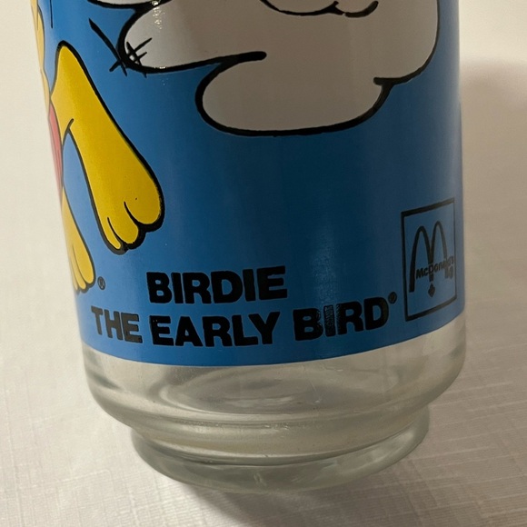 vintage McDonald's drinking glass featuring the character Birdie the Early Bird - Picture 4 of 4